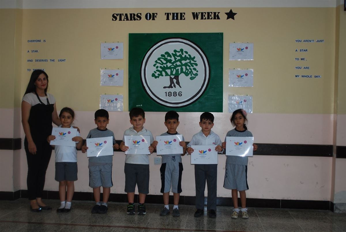 Young Students at Suleimaniah Earn Star of the Week Certificates